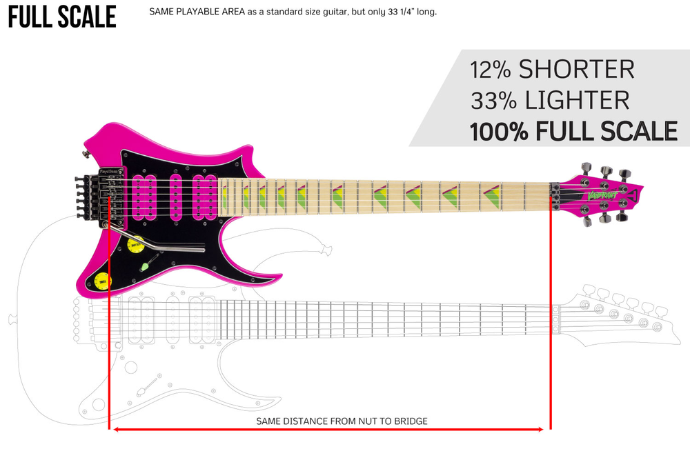 Traveler Guitar Vaibrant 88 Deluxe - Hot Pink