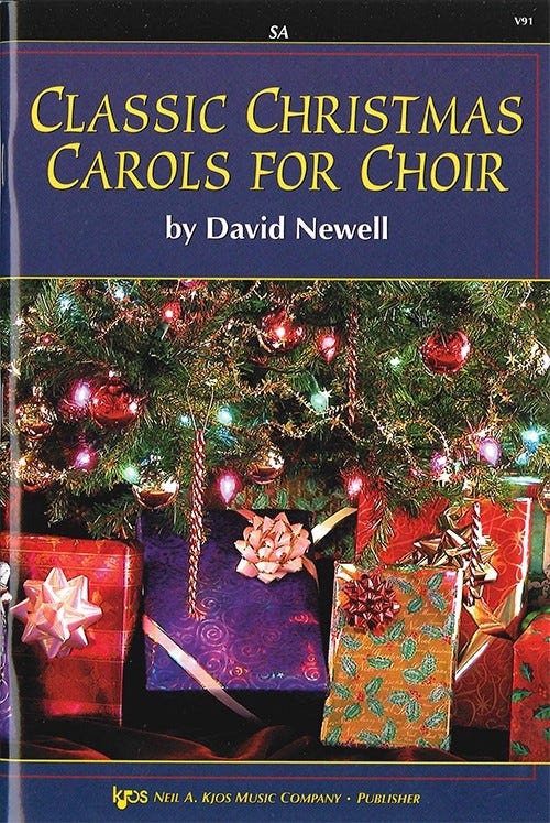 classic christmas carols for choir - satb / NEWELL (KJOS)