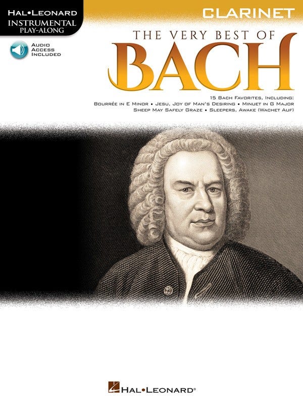 Very Best Of Bach For Clarinet Bk/Ola