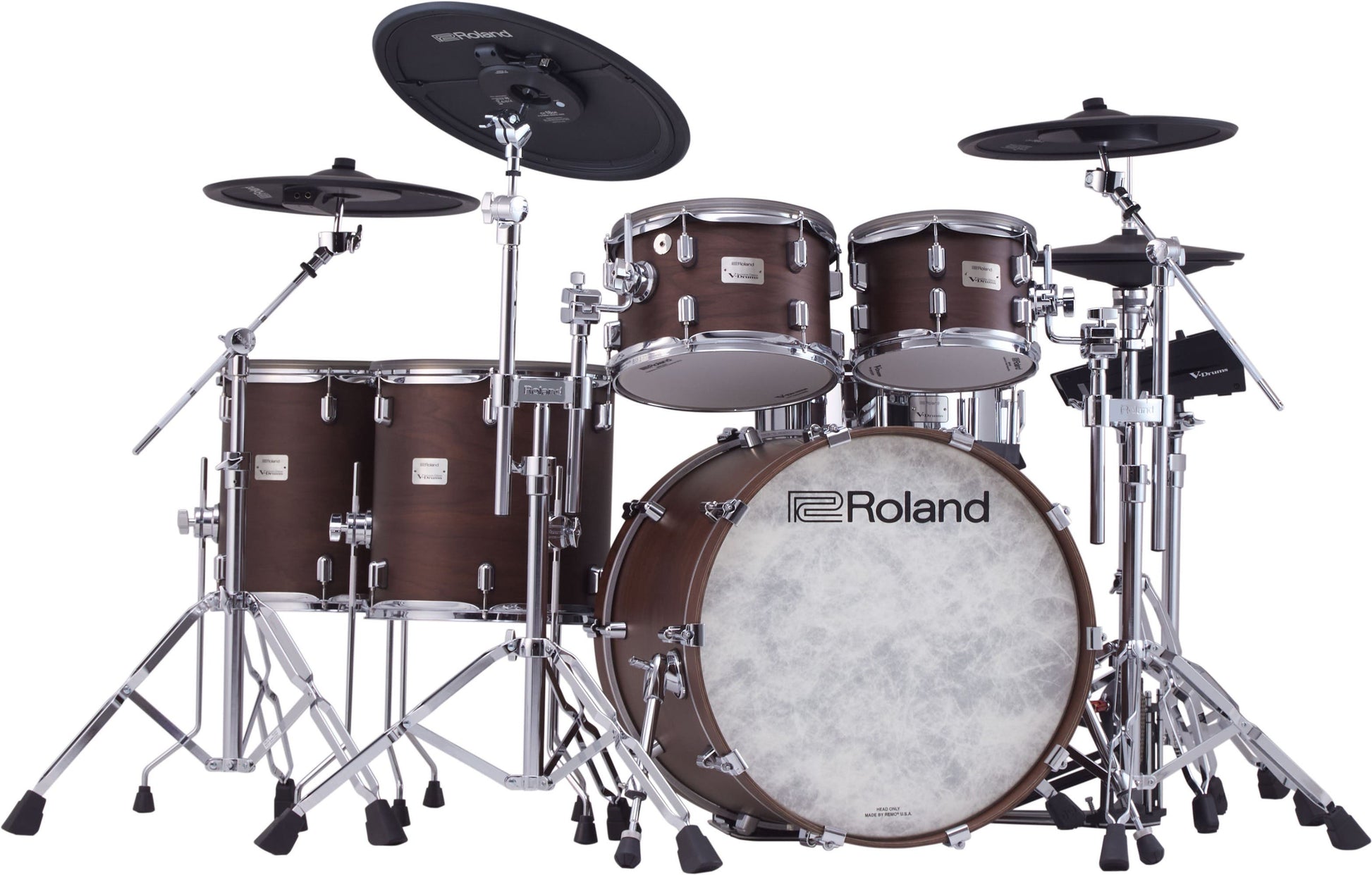Roland VAD716SWS VAD Electronic Drum Kit - Satin Walnut
