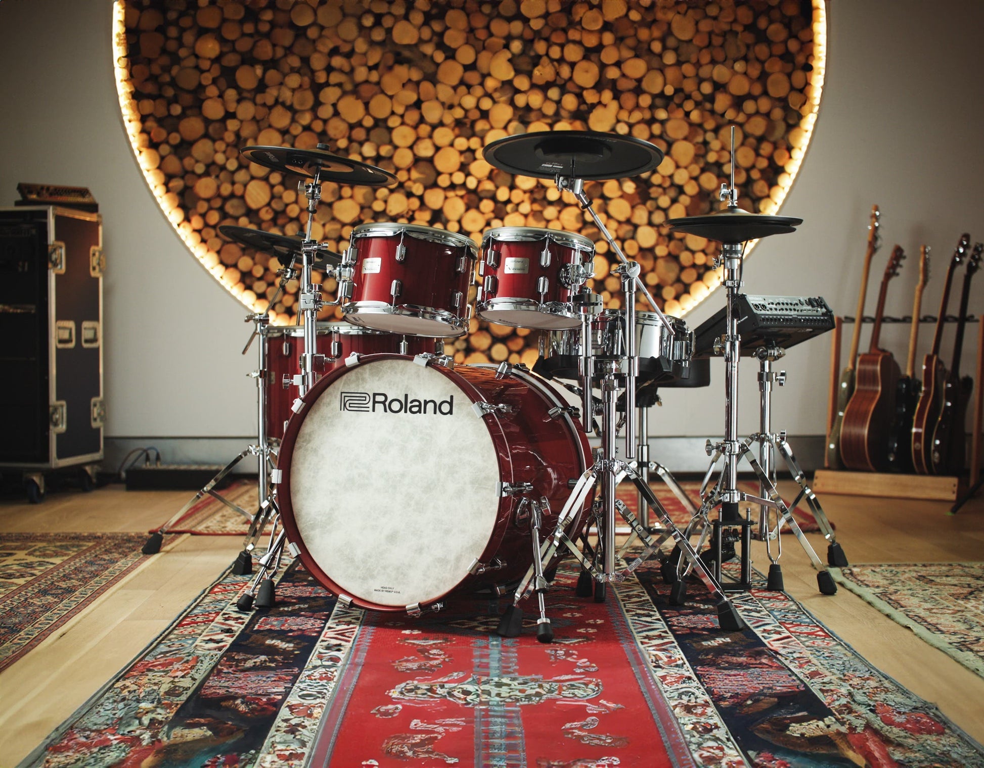 Roland VAD716GCS VAD Electronic Drum Kit - Gloss Cherry