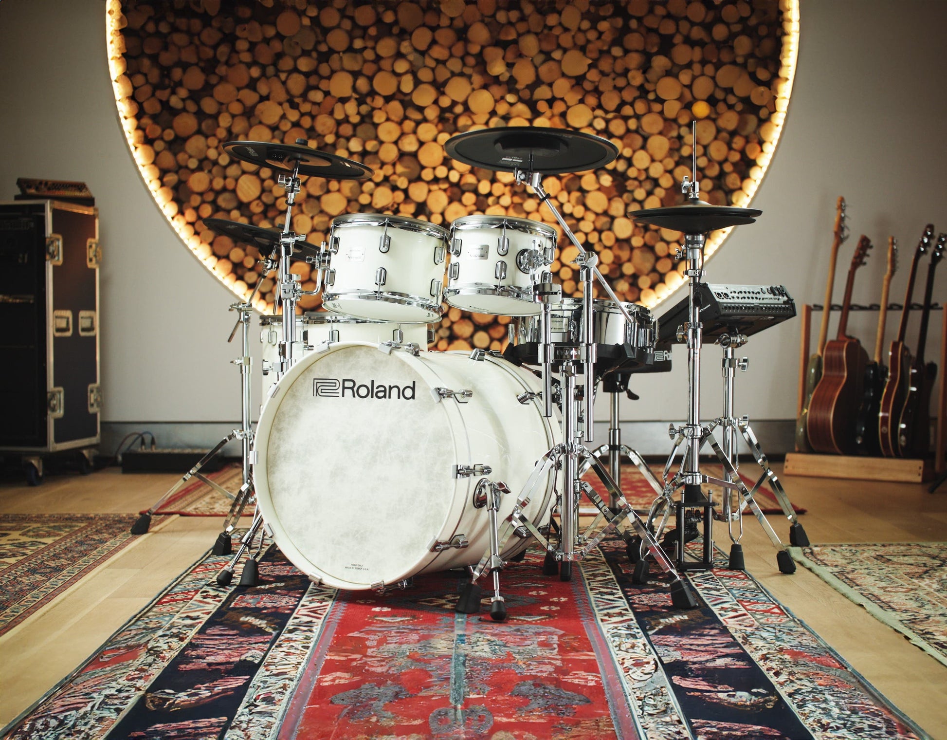 Roland VAD716PWS VAD Electronic Drum Kit - Pearl White