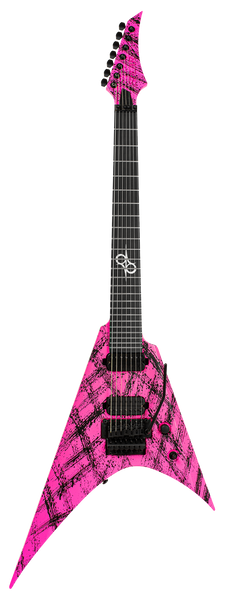 Harmony Control Guitar MIDI ヴォーカル ハーモニー Solar VAR1.7FRPN Canibalismo 7-String Electric Guitar - Pink Neon Matt