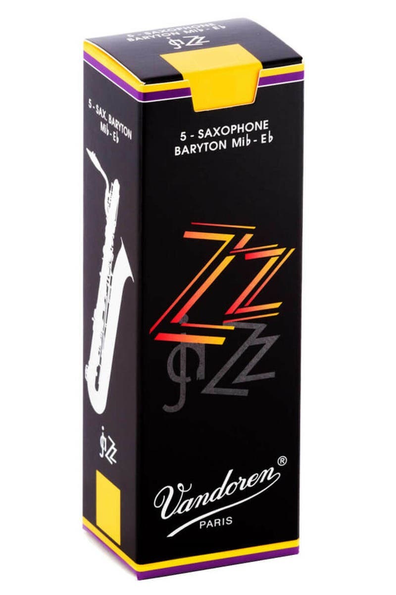 Vandoren zz jazz baritone sax reeds - box of 5 - strength 2.5