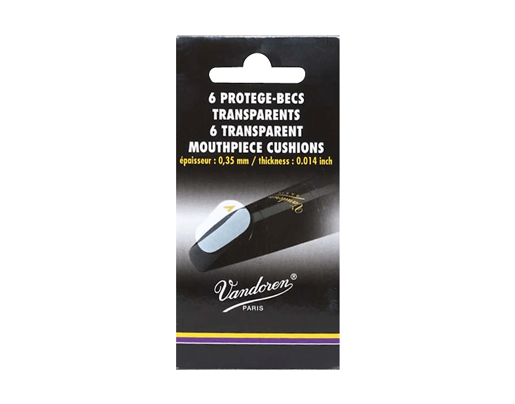 Vandoren Mouthpiece Cushions BLACK 0.80mm Pack of 6
 (VAVMCX6)