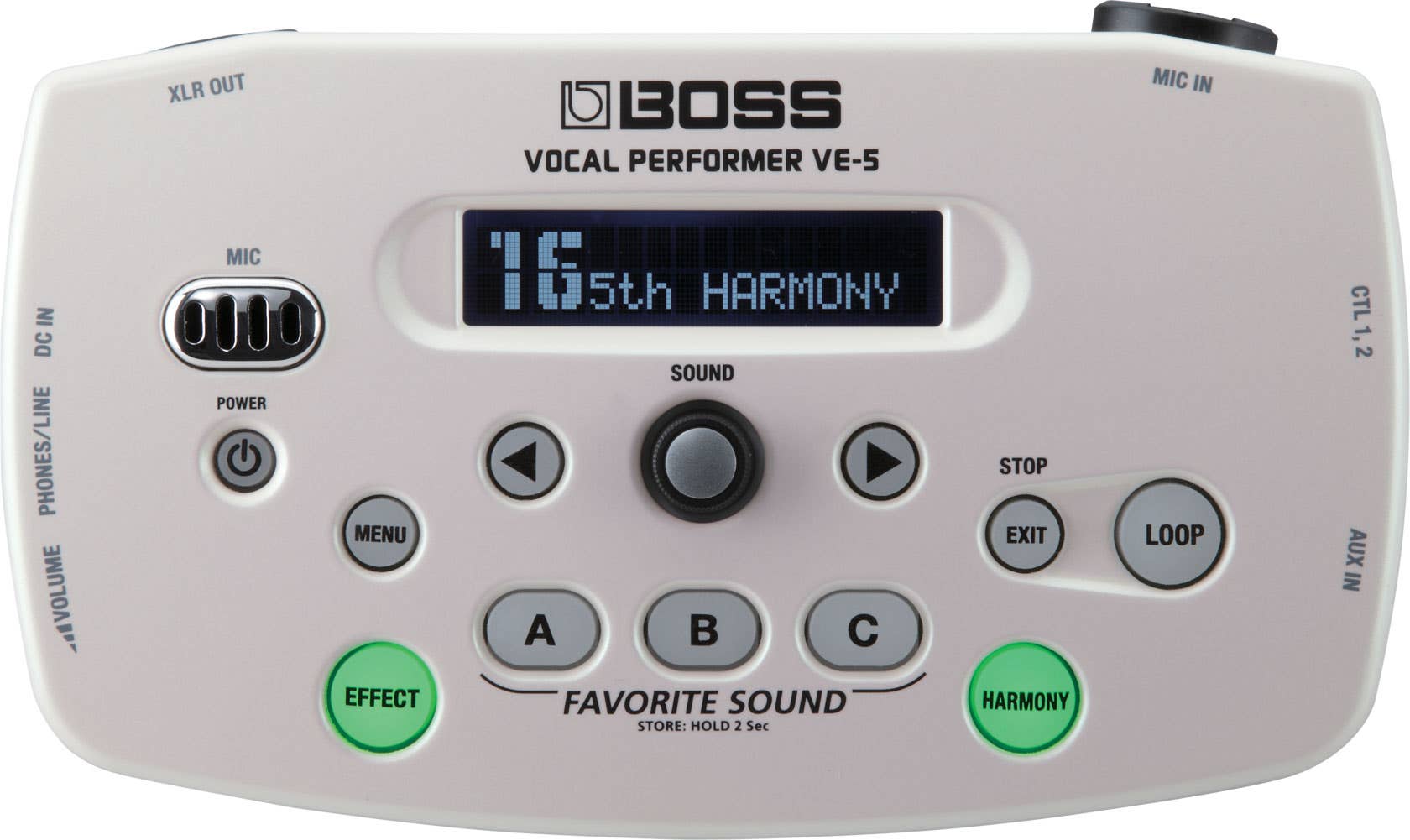 Boss VE-5 Vocal Performer - White (VE5WH)
