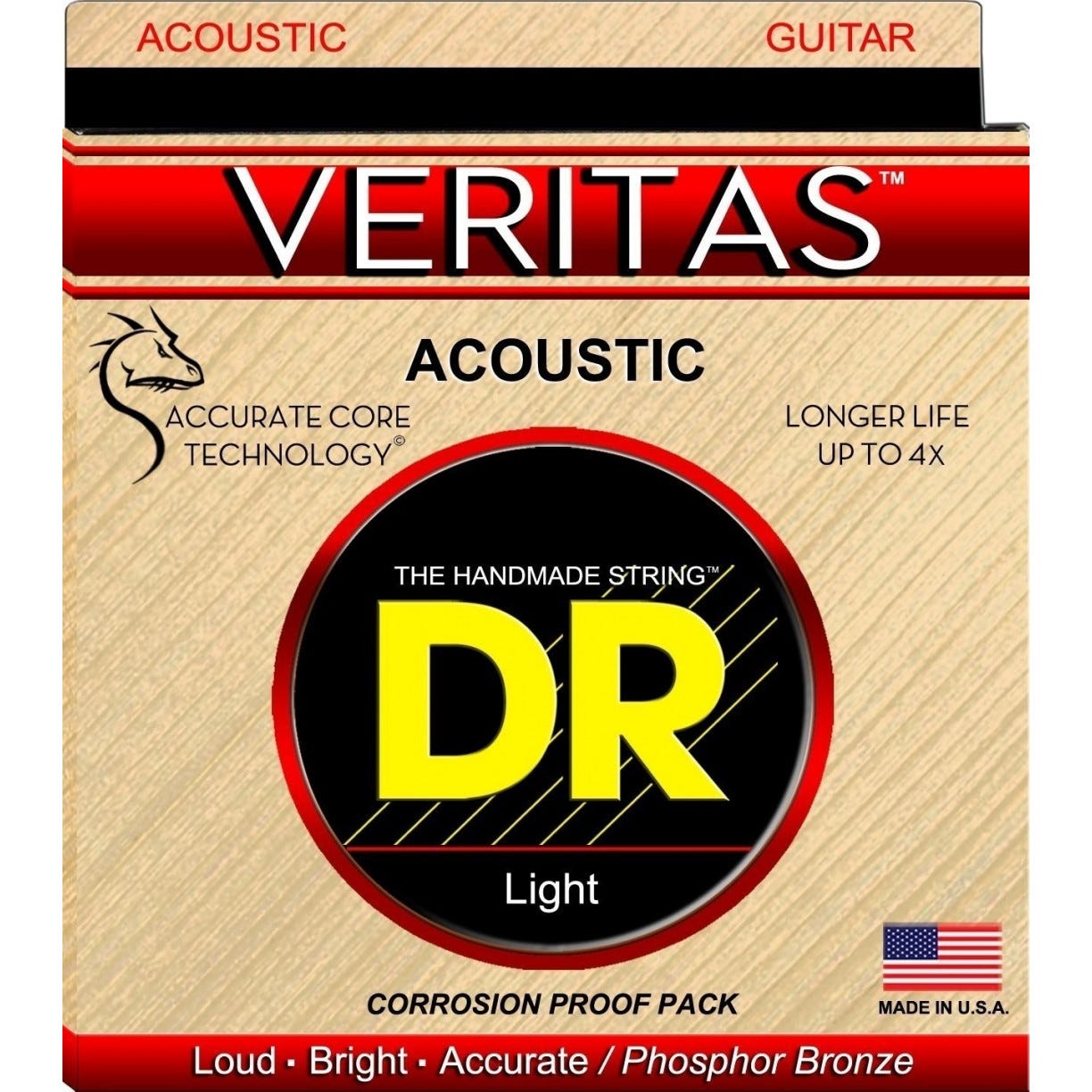 DR Strings 'Veritas' Coated Acoustic Strings - 13-56