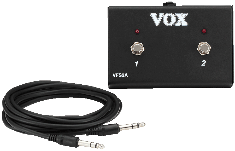 Vox VFS2A 2-Button Footswitch w/LED indicators + Cable