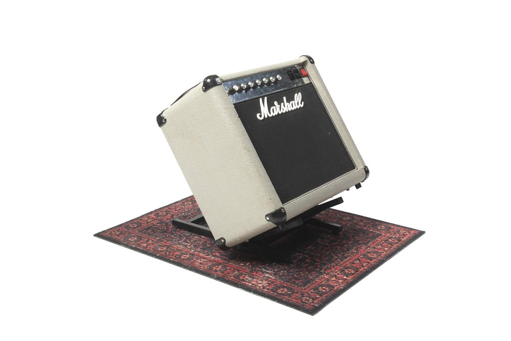 DRUMnBASE VPPA Pedal Amp BLR Black/Red Stage Mat - 80x60cm (290156)