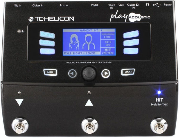 TC HELICON VOICELIVE PLAY acoustic ボーカル TC Helicon VoiceLive PLAY ACOUSTIC Vocal Processor | Better Music