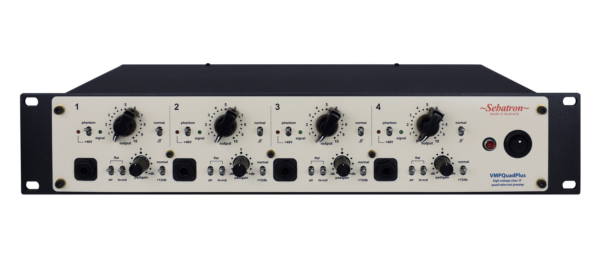 Sebatron VMPQuadPlus 4-ch Valve Microphone Preamp