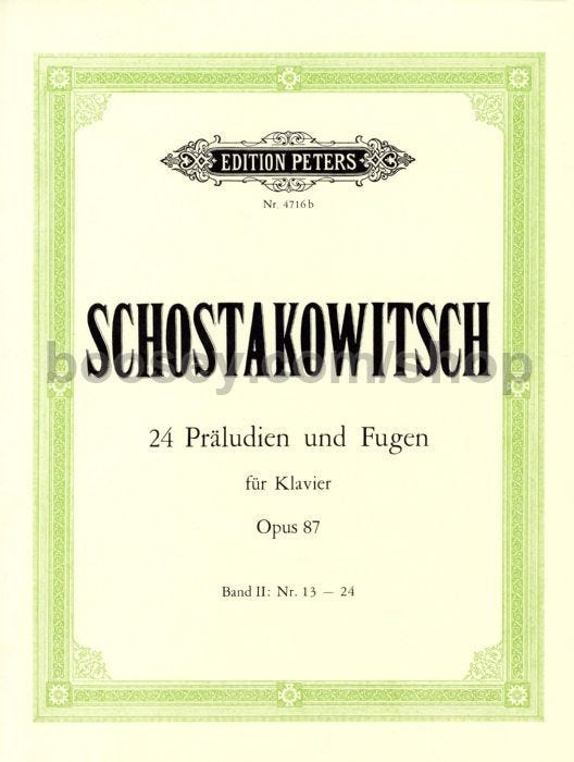 Preludes And Fugues Op 87 Bk 1 (1-12)
