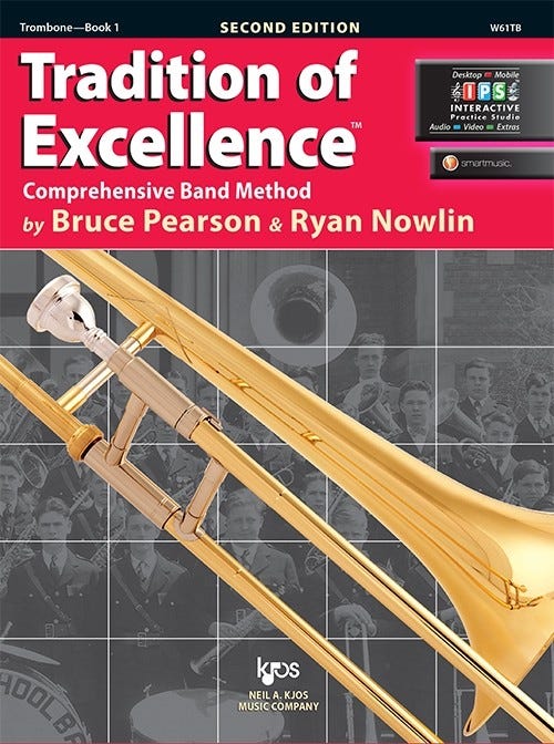 Tradition of Excellence Bk 1 Trombone BK/DVD / (KJOS)