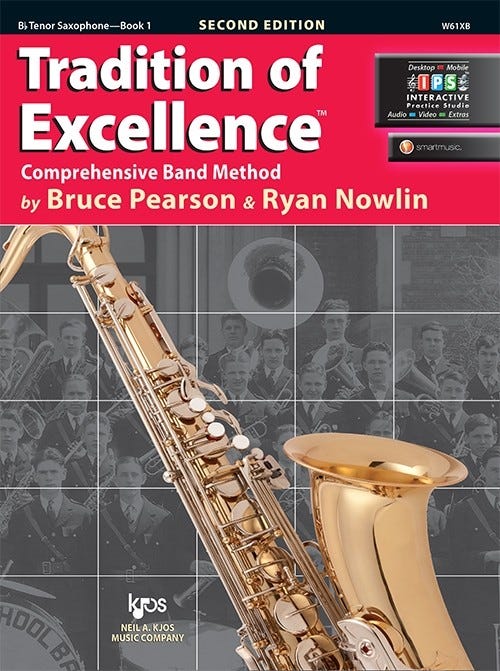 Tradition of Excellence Bk 1 Tenor Sax BK/DVD / (KJOS)