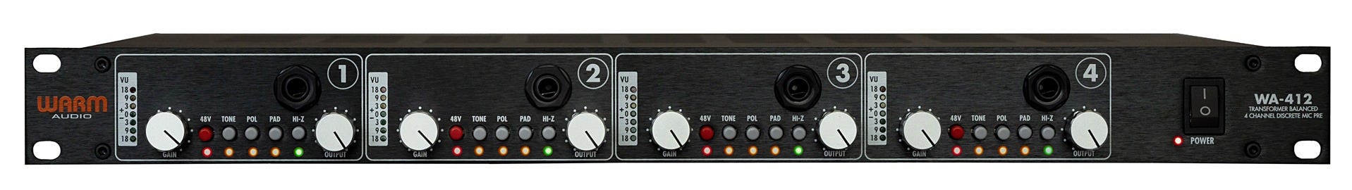 Warm Audio WA-412 Four Channel Mic Preamp