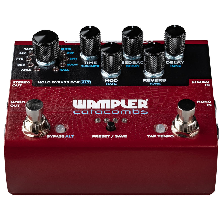 Wampler CATACOMBS Delay / Reverb Effects Pedal