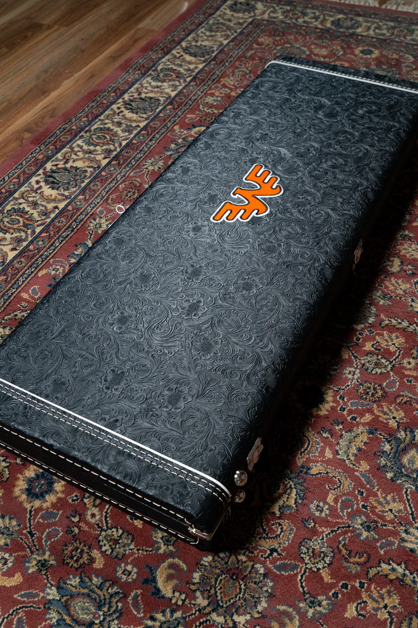 Fender Custom Shop Masterbuilt Waylon Jennings BTB 54' Telecaster Relic - Black and White Tooled Leather over Butterscotch Blonde