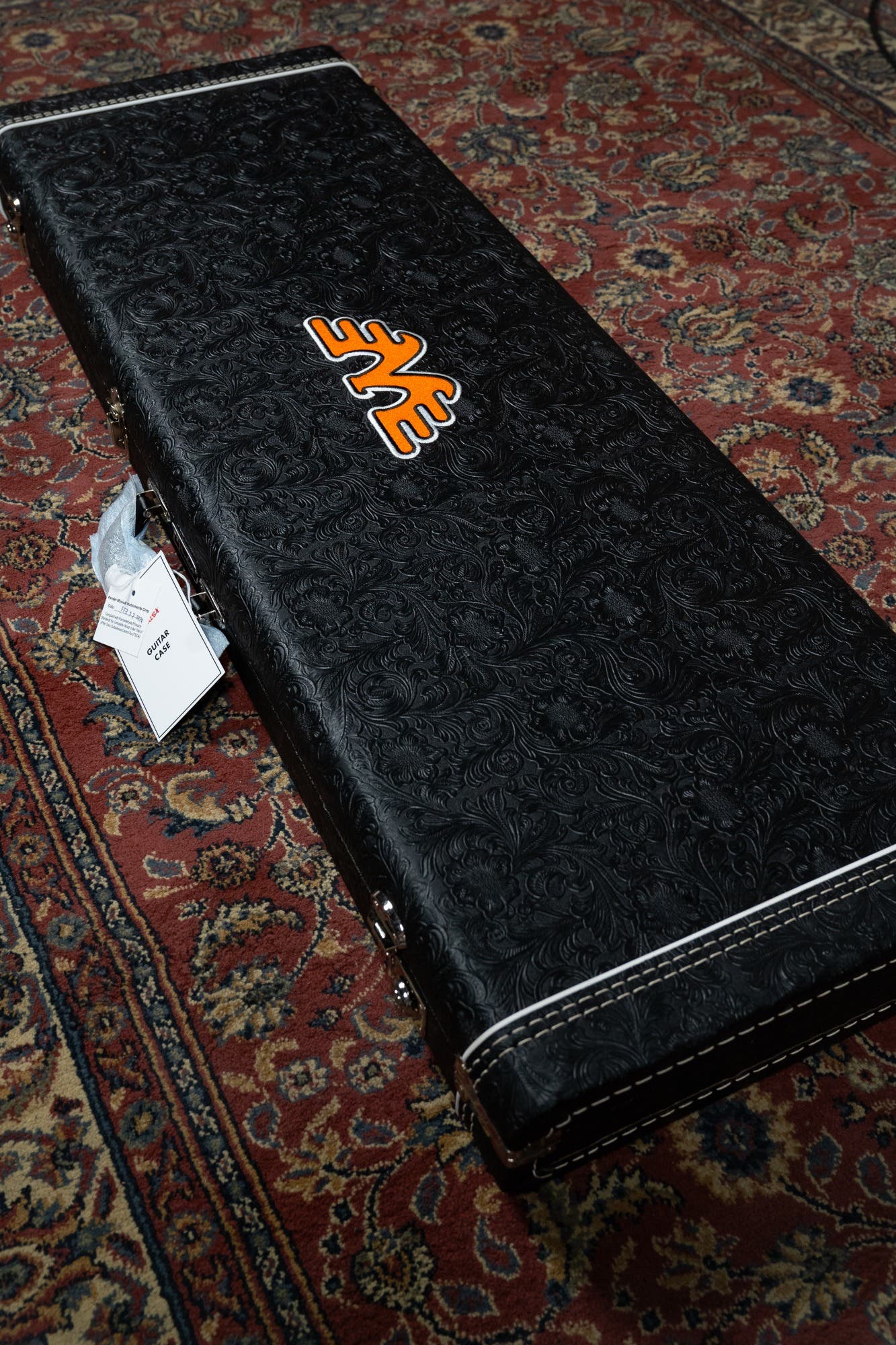 Fender Custom Shop Masterbuilt Waylon Jennings BTB 54' Telecaster Relic - Black and White Tooled Leather over Butterscotch Blonde