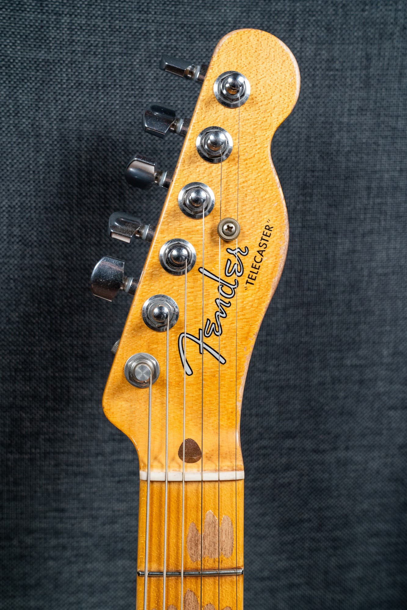 Fender Custom Shop Masterbuilt Waylon Jennings BTB 54' Telecaster Relic - Black and White Tooled Leather over Butterscotch Blonde