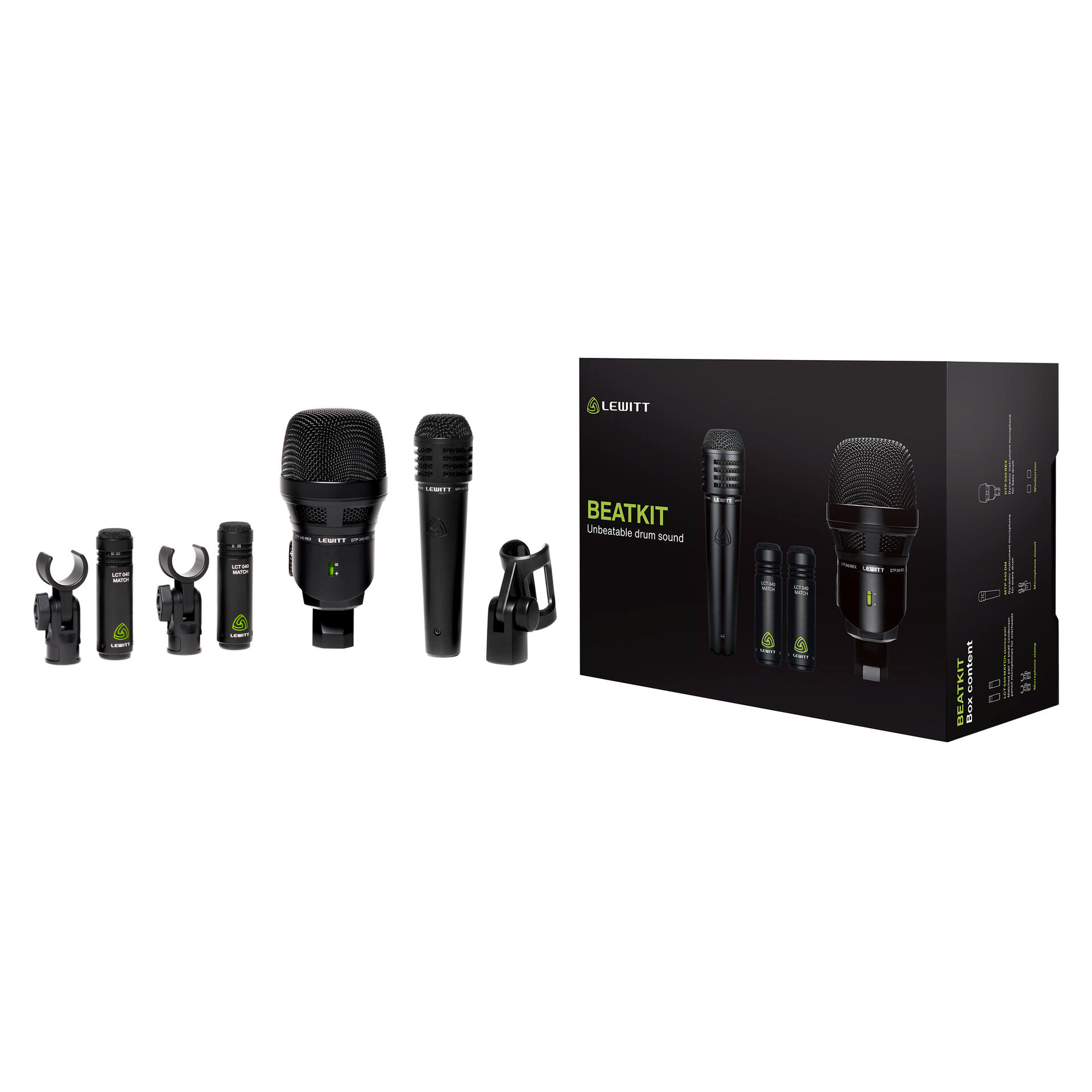 Lewitt Beatkit 4pc Drum Microphone Pack