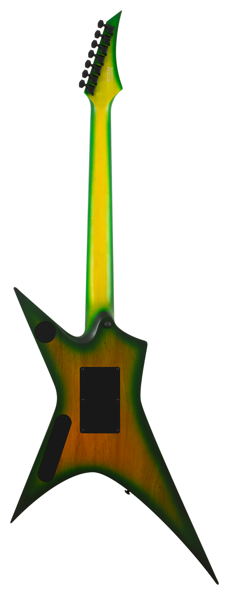 Solar X1.7FRLB 7-String Electric Guitar - Flame Lime Burst Matte