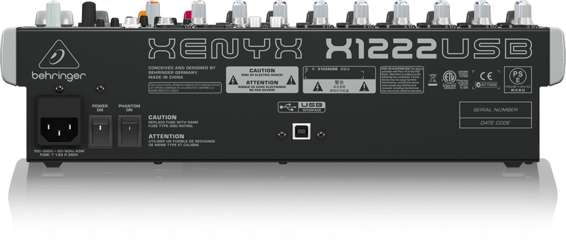 Behringer Xenyx X1222USB Mixer