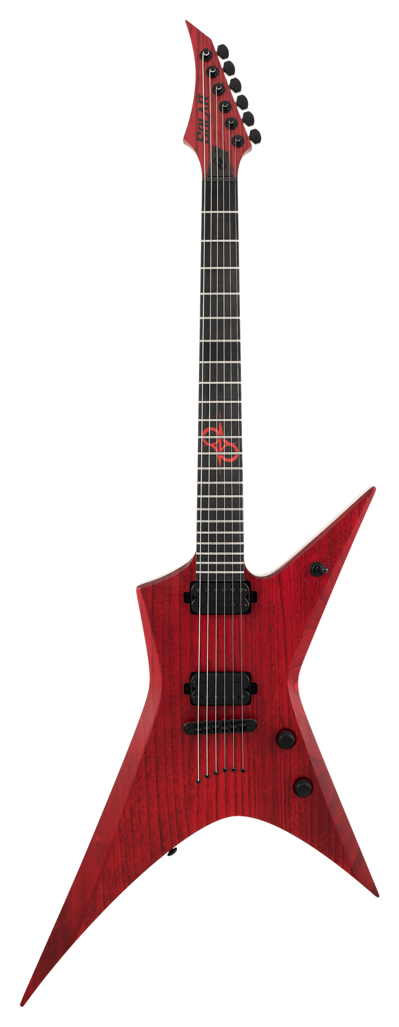 Solar X2.6ROP+ Electric Guitar w/Case - Red Open Pore Matte