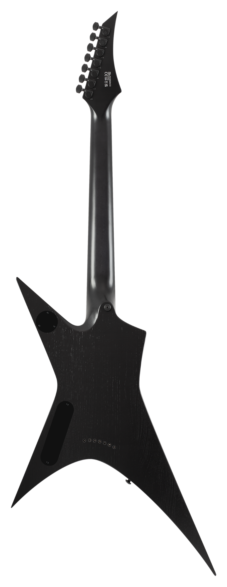 Solar X2.7BOP+ 7-String Electric Guitar w/Case - Black Open Pore