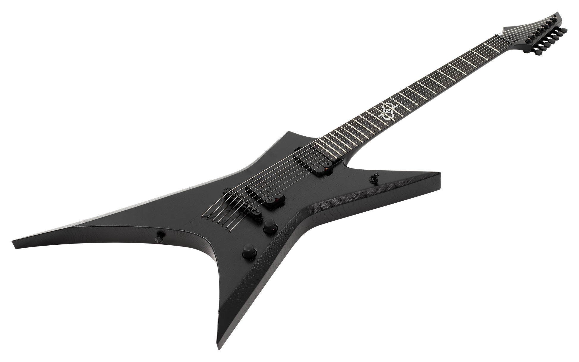 Solar X2.7BOP+ 7-String Electric Guitar w/Case - Black Open Pore