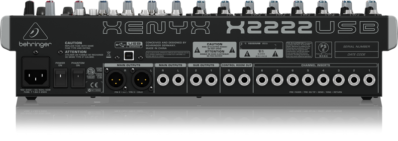 Behringer Xenyx X2222USB Mixer
