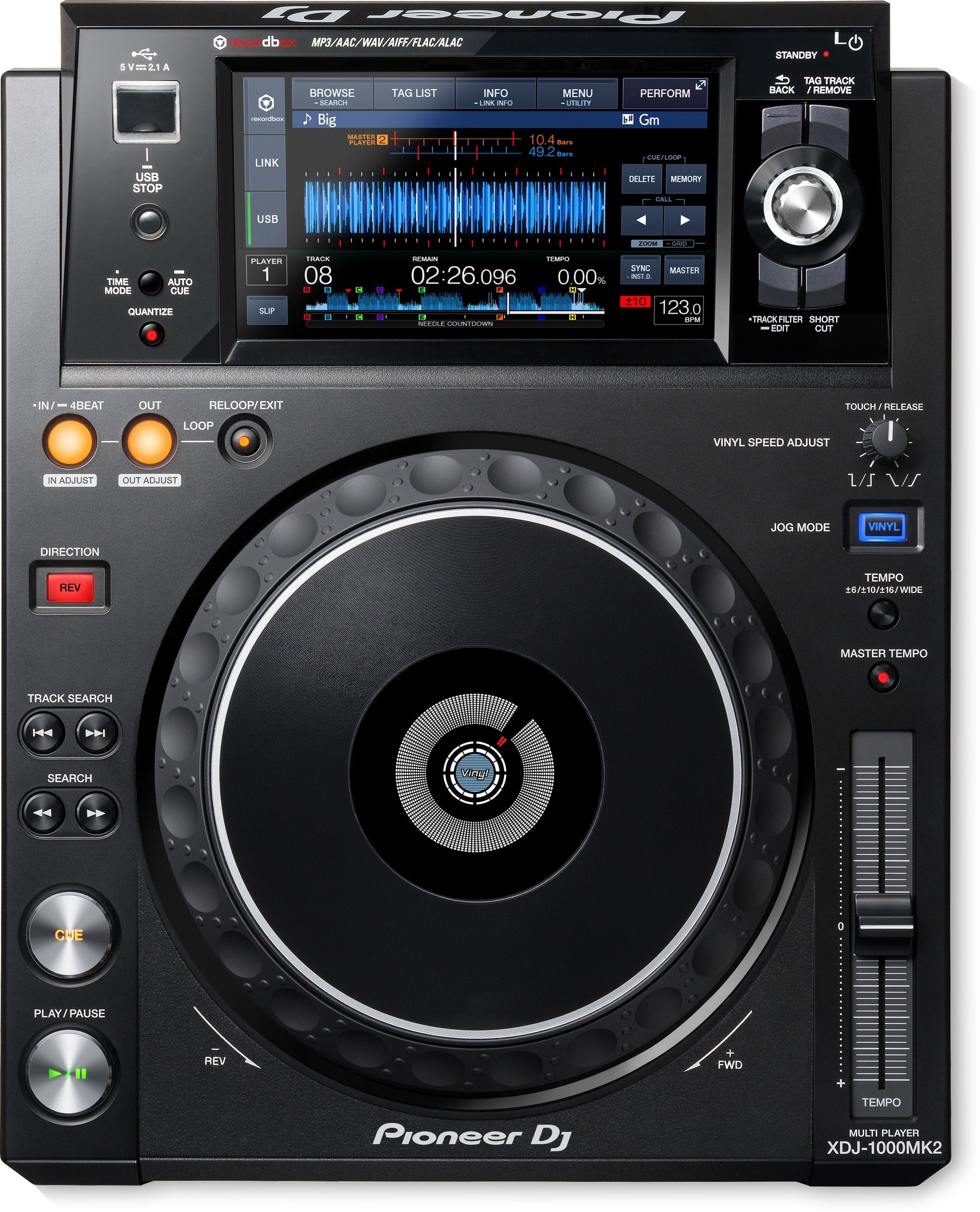 Pioneer XDJ-100MK2 Digital Deck w/Hi-Res Audio Support