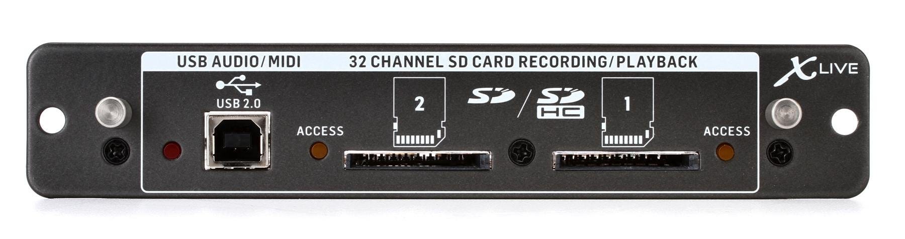X-LIVE Expansion Card for 32-Channel Live Recording/Playback