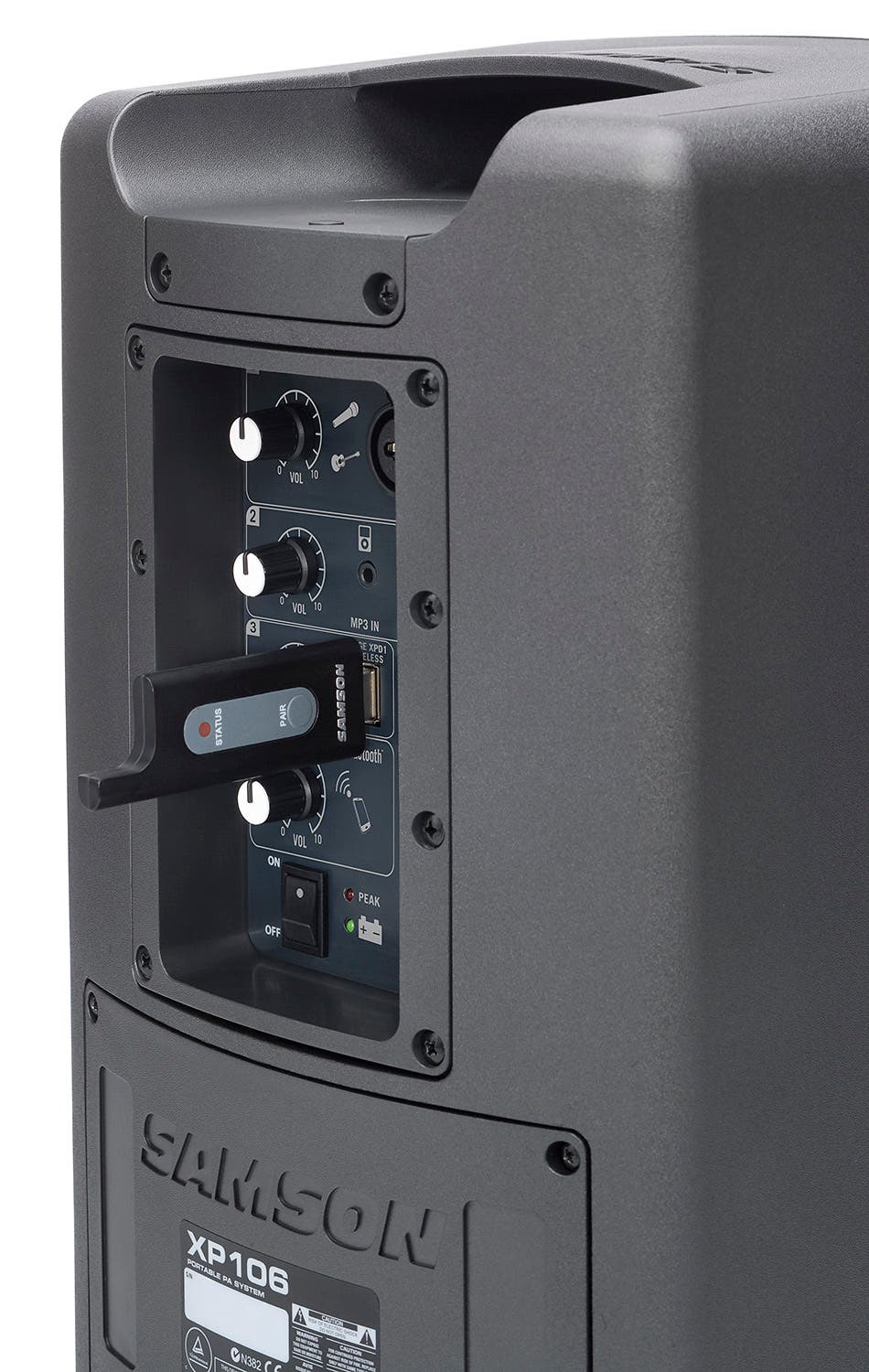 Samson Expedition XP106w - Portable PA w/ Wireless Microphone and Blue