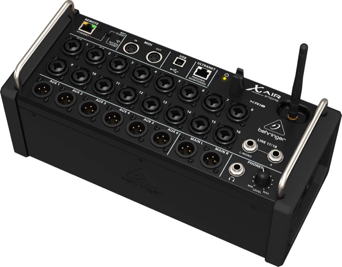 Behringer XR18 X-AIR Rackmount Wireless Digital Mixer w/Tablet Control
