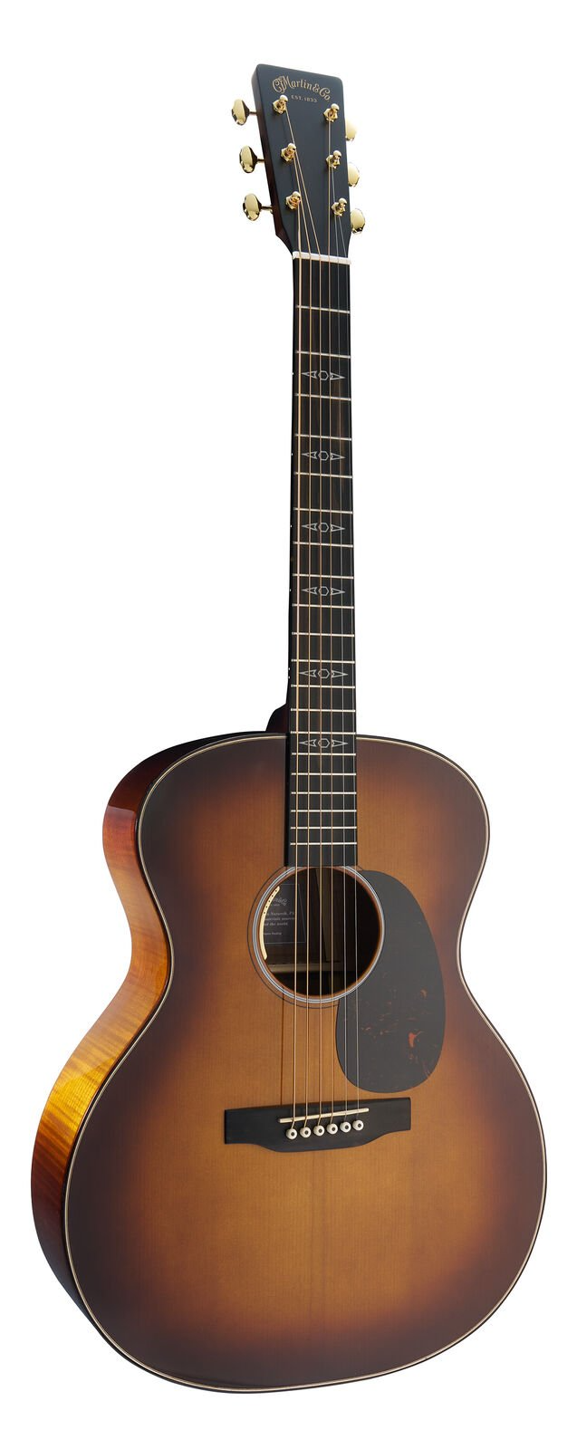 Martin GPE Inception Maple Acoustic Electric Guitar w/Case - Amber Fade Sunburst
