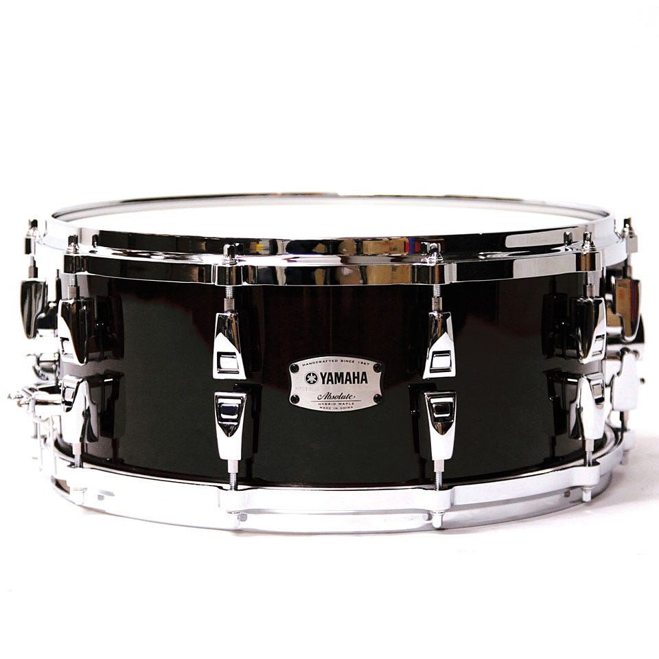 Yamaha Absolute Hybrid Maple 5pc Drum Kit w/HW880 Hardware Pack - Solid Black