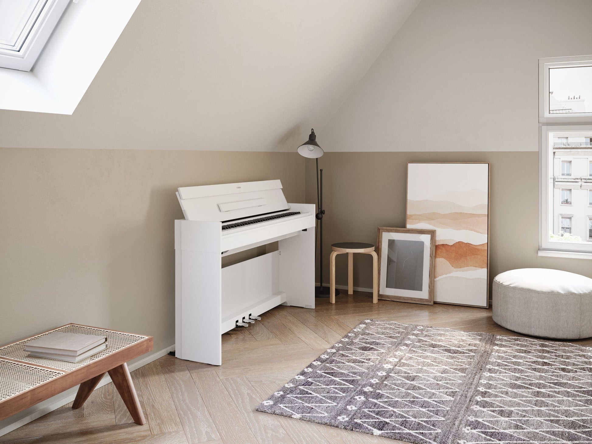 Yamaha Arius YDP-S55 Slimline Digital Piano - White