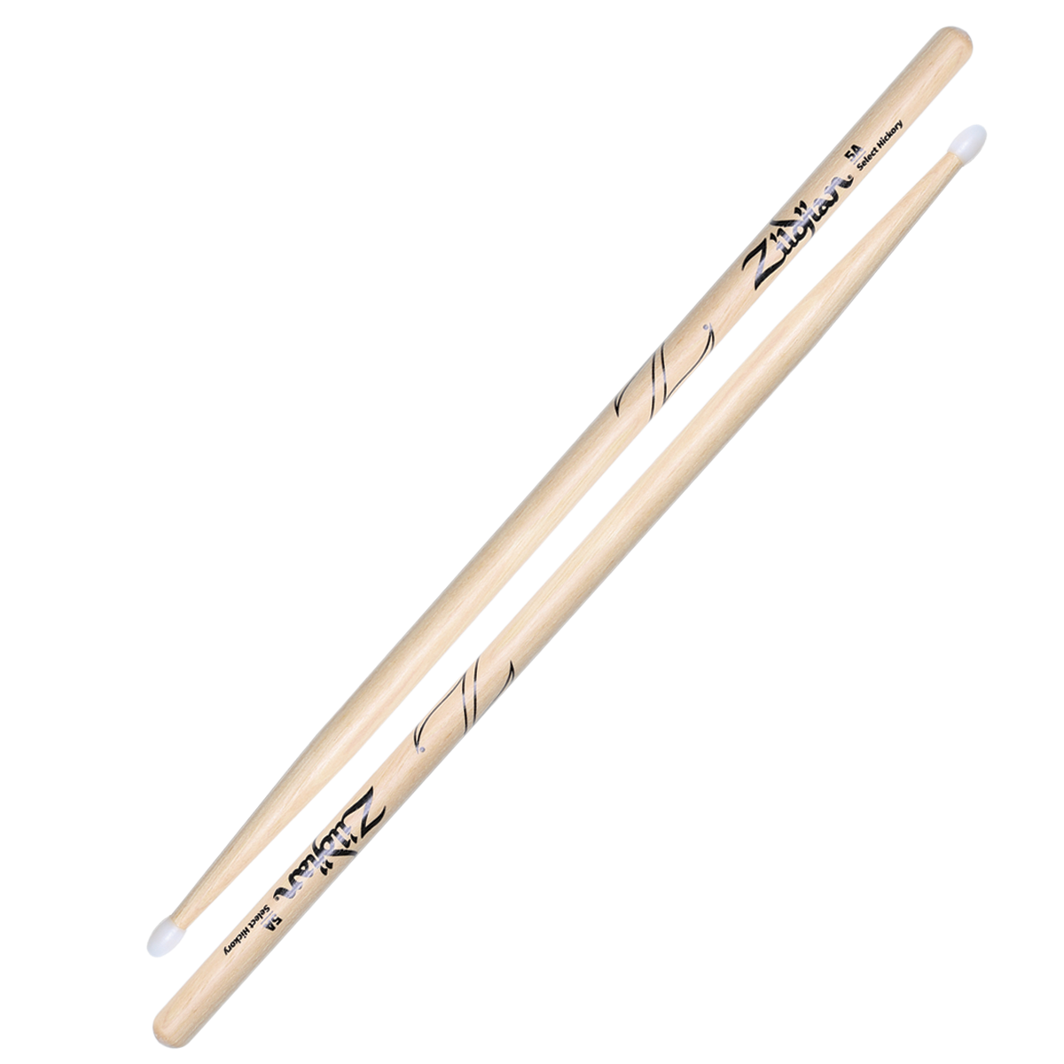 Zildjian Hickory 5A Drumsticks - Nylon Tip (Z5AN)