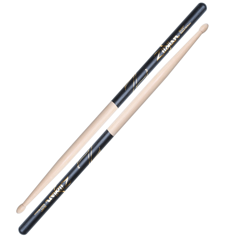 Zildjian Hickory DIP 5B Drumsticks - Black (Z5BD)