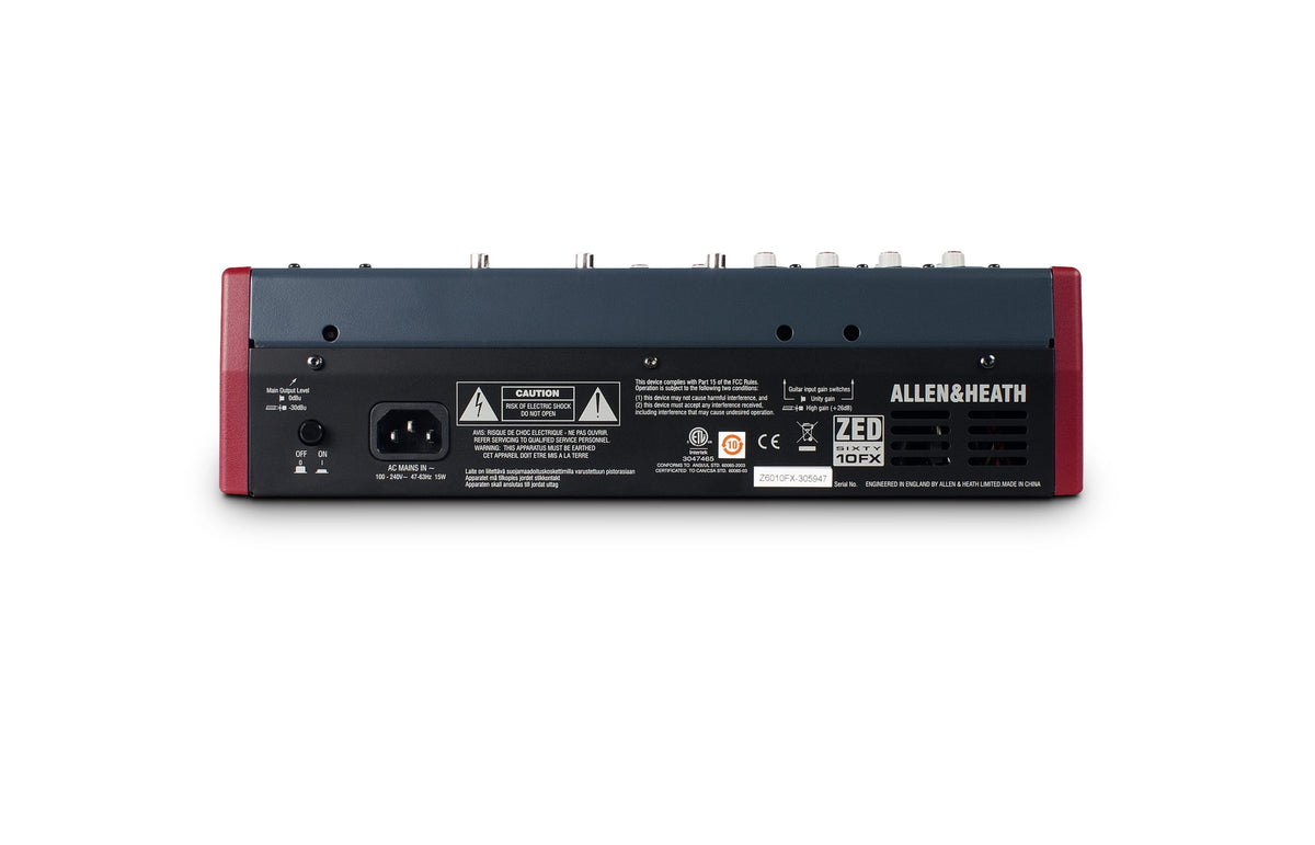 Allen and Heath ZED60-10FX Mixer