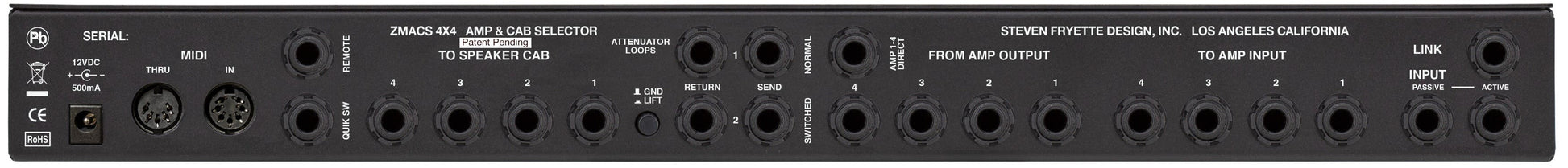 Fryette ZMACS Impedance Matching Amp + Cab Selector
