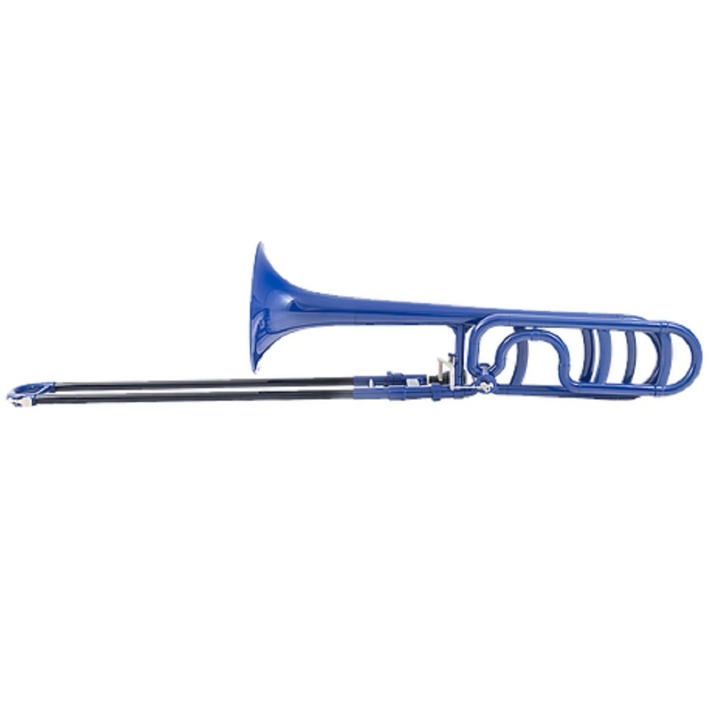 Zo Plastic Bb/F Trombone - Blue Blast