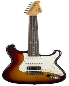 Suhr Classic S HSS Electric Guitar w/Case - 3-Tone Burst RW