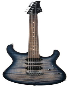Suhr Modern Plus HSH Guitar w/Case - Faded Trans Whale Blue Burst PF