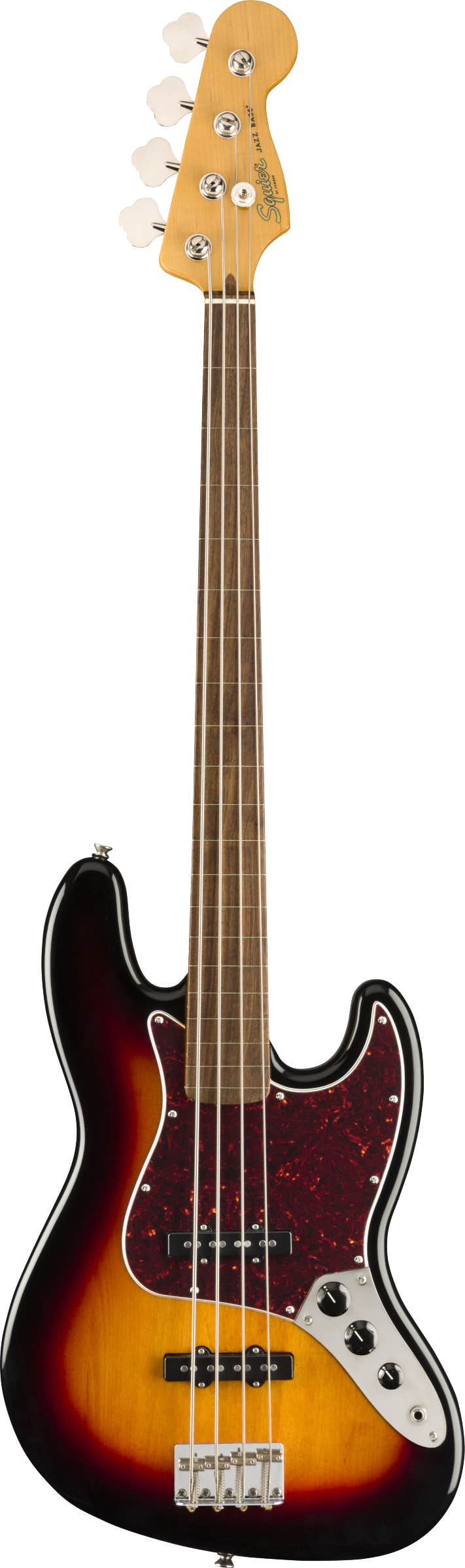 Squier Classic Vibe 60s Jazz Bass Fretless 3 Colour Sunburst