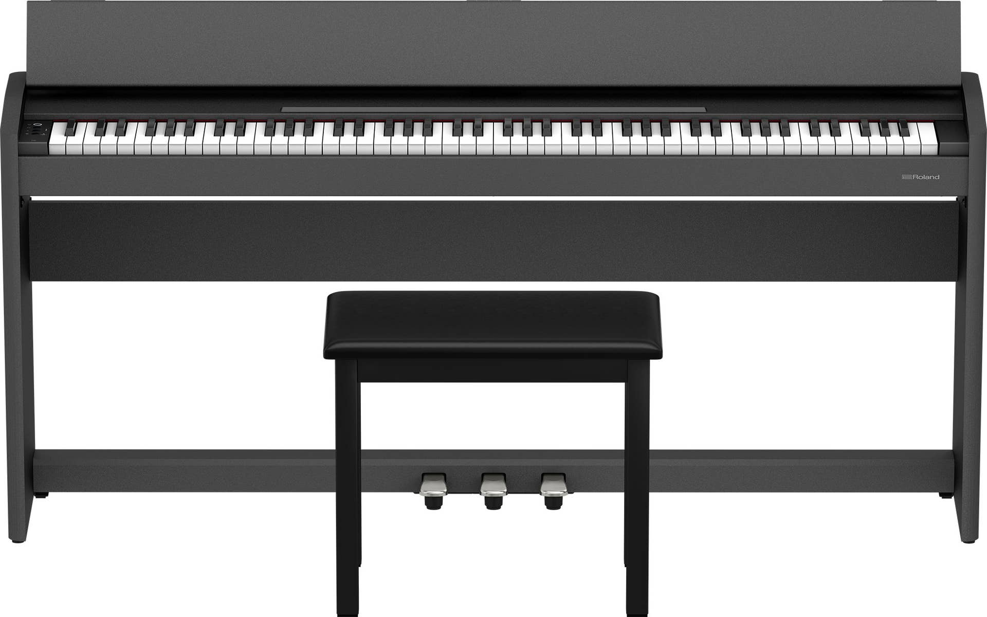 Roland F-107BK Compact Digital Piano w/Matching Bench - Black