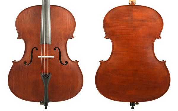 Gliga II 4/4 cello outfit - Dark antique