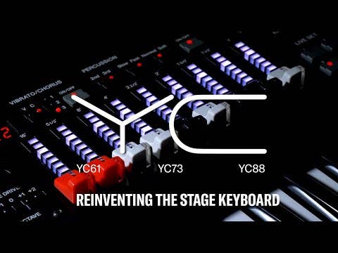 Yamaha YC88 Stage Keyboard w/88 Natural Wood Weighted Keys