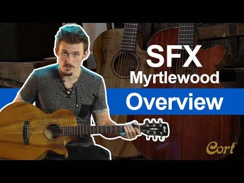 Cort SFX-Myrtlewood Acoustic Electric Guitar - Natural Gloss