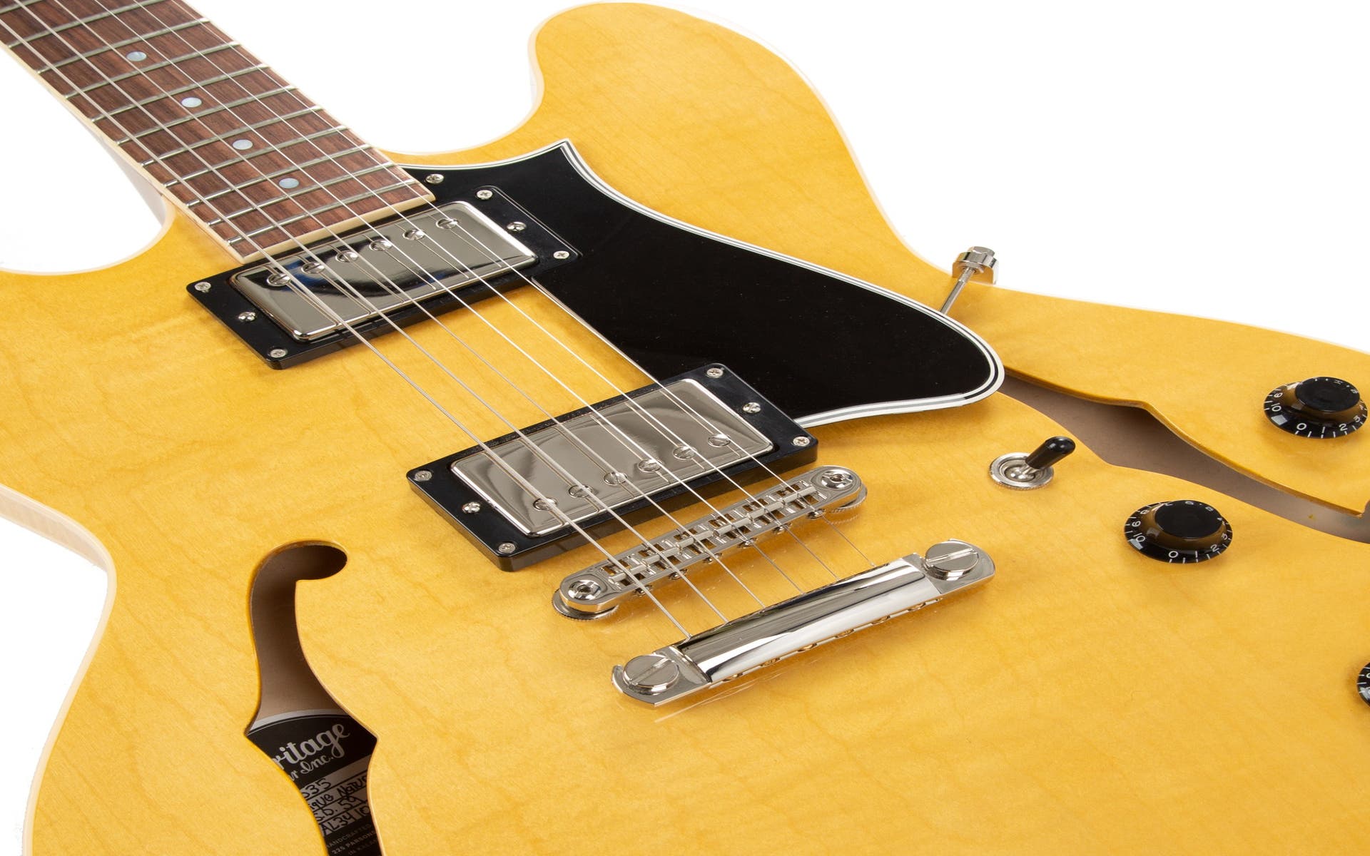 Heritage Guitars H-535 Semi-Hollow Electric Guitar w/Case - Antique Natural